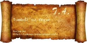 Tumbász Anna névjegykártya